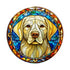 Labrador Yellow Glass Suncatcher Worktop Saver